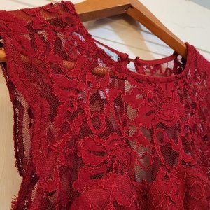 Maurices Red lace dress